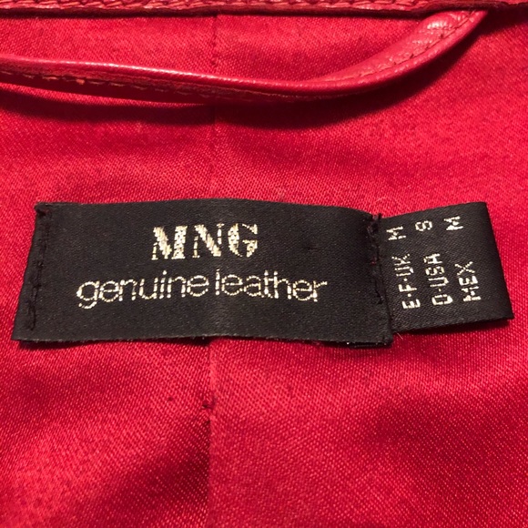 MNG Red Leather jacket - Picture 3 of 3